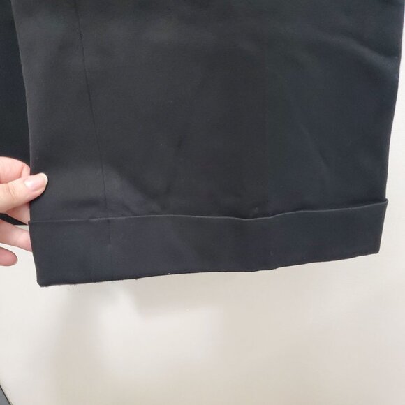 INC International Concepts Women's Black Cuffed Hem Wide Leg Dress Pants Size 6 - Picture 3 of 6